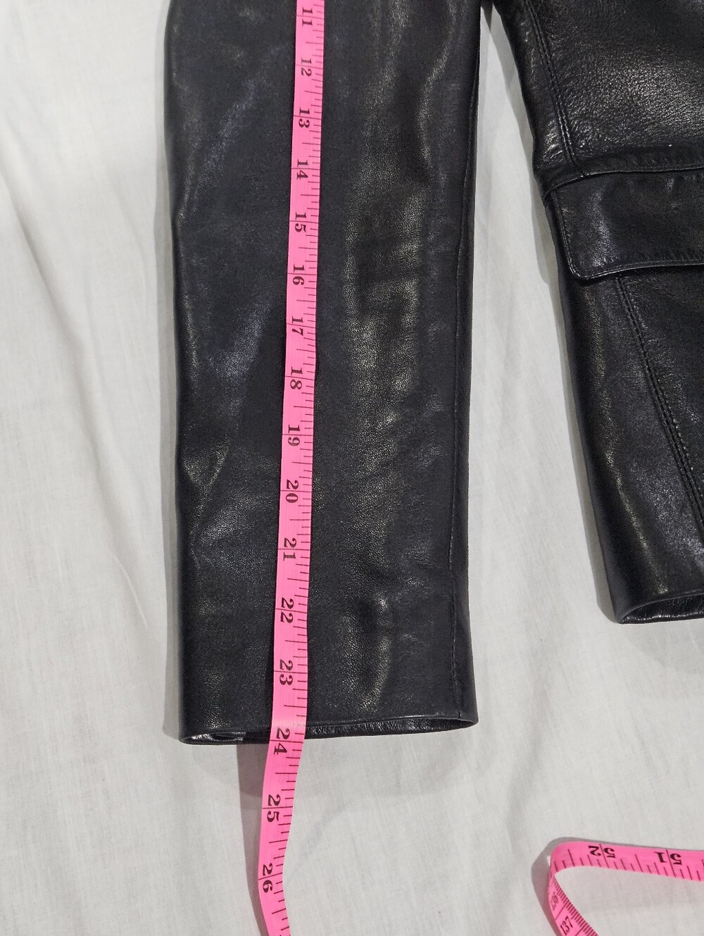 Ralph Lauren Women's Black Leather Blazer - Picture 7 of 8